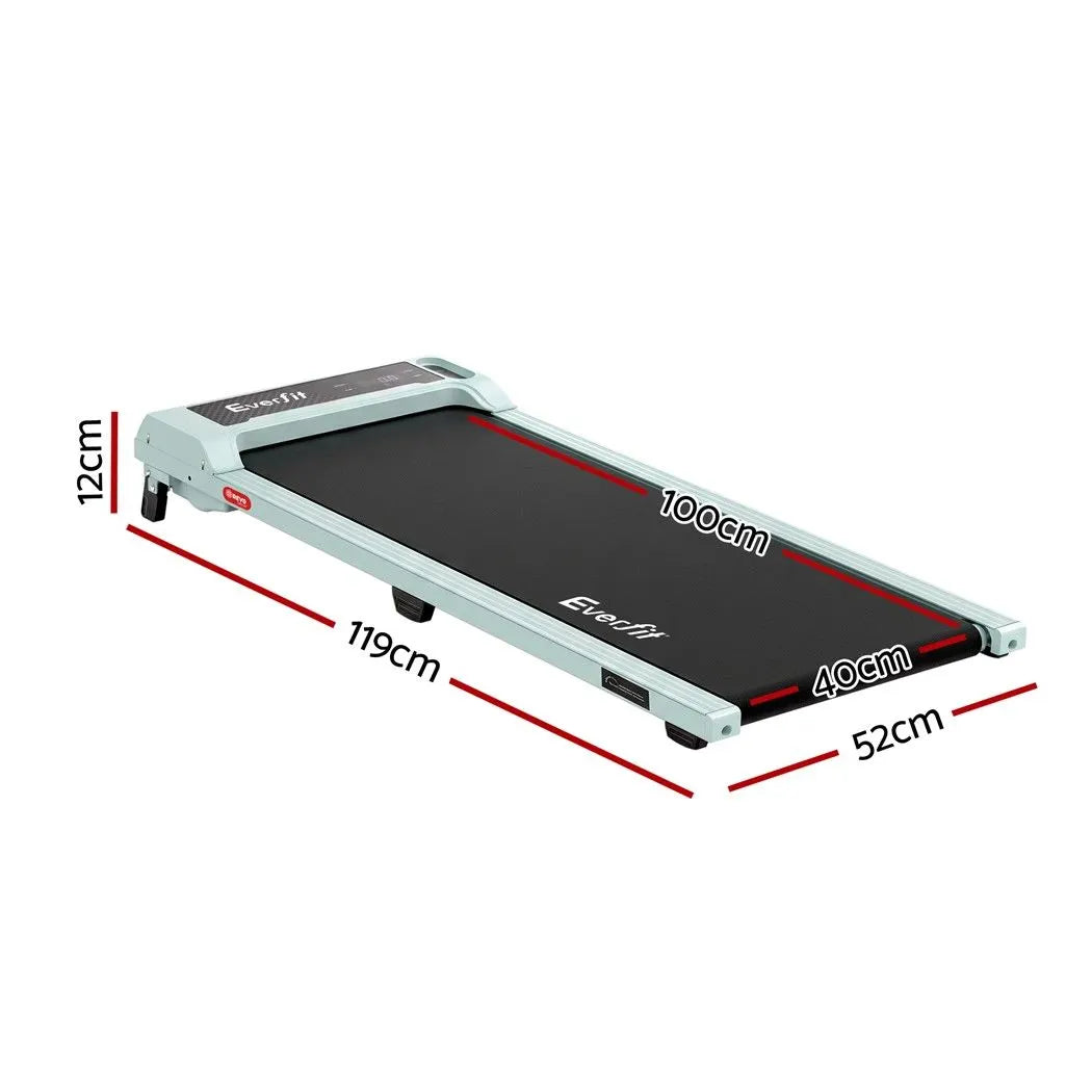 Everfit 3 in 1 Walking Pad Treadmill 12% Incline Under Desk Treadmills for Home Gym 40cmBelt Green - Image 3