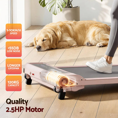 Everfit 3 in 1 Walking Pad Treadmill 12% Incline Under Desk Treadmills for Home Gym With 40cm Wide Belt Pink - Image 8