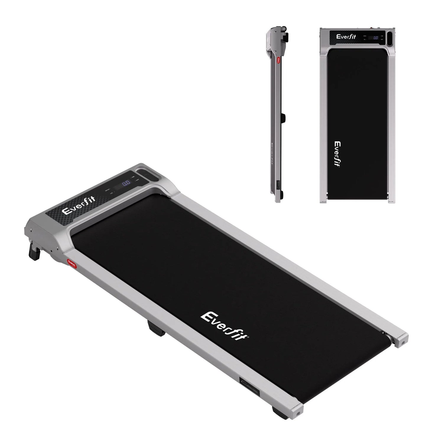 Everfit 3 in 1 Walking Pad Treadmill 12% Incline Under Desk Treadmills for Home Gym With 40cm Wide Belt Sliver - Image 3