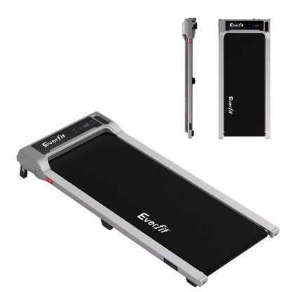 Everfit 3 in 1 Walking Pad Treadmill 12% Incline Under Desk Treadmills for Home Gym With 40cm Wide Belt Sliver - Image 3