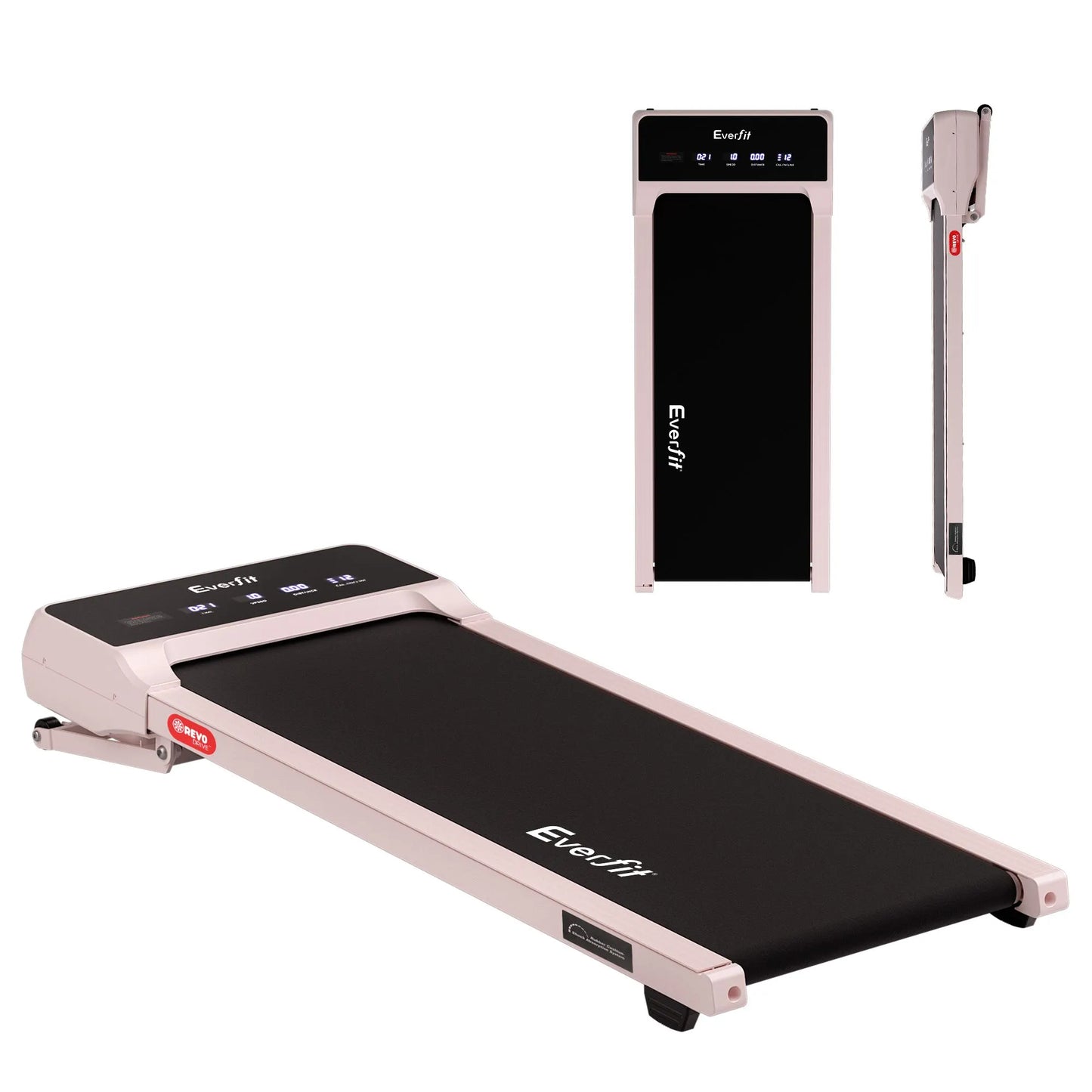 Everfit 3 in 1 Walking Pad Treadmill 20% Auto Incline Under Desk Treadmills for Home Gym With 40cm Wide Belt Pink - Image 3