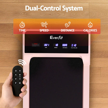 Everfit 3 in 1 Walking Pad Treadmill 20% Auto Incline Under Desk Treadmills for Home Gym With 40cm Wide Belt Pink - Image 7