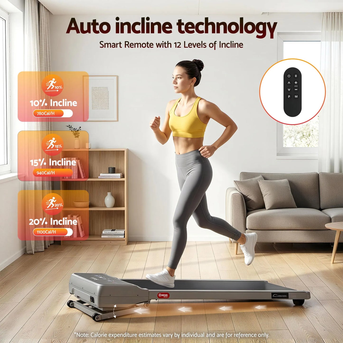 Everfit 3 in 1 Walking Pad Treadmill 20% Auto Incline Under Desk Treadmills for Home Gym With 40cm Wide Belt Sliver - Image 4
