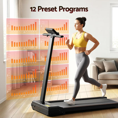 Everfit Walking Pad Treadmill 2 in 1 Foldable for Home Gym 40cm Wide Belt 12 Programs with App - Image 5