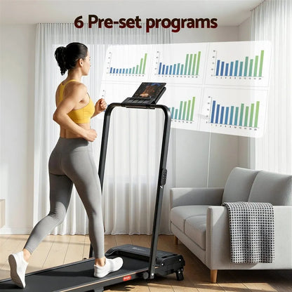 Everfit 3 in 1 Walking Pad Treadmill 12% Incline Foldable Under Desk Treadmills for Home Gym With 40cm Wide Belt Black - Image 5