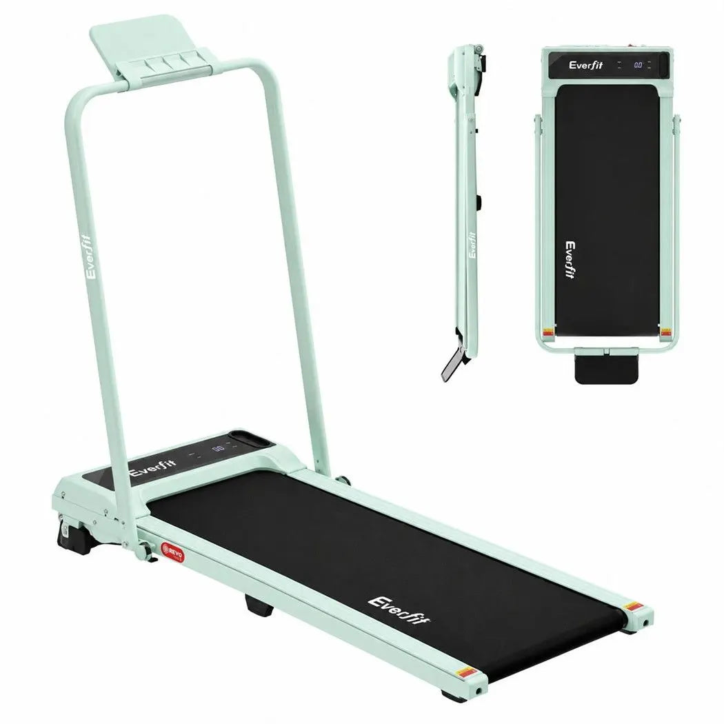 Everfit 3 in 1 Walking Pad Treadmill 12% Incline Foldable Under Desk Treadmills 40cm Belt Green - Image 4