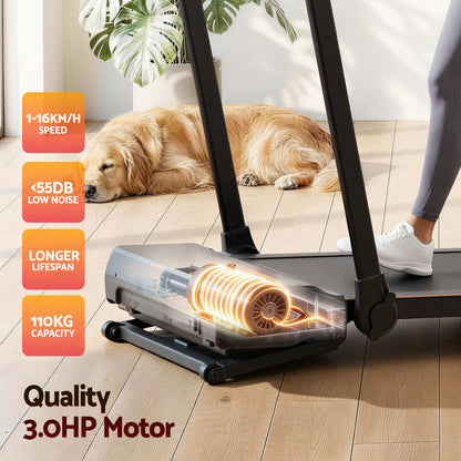 Everfit 3 in 1 Walking Pad Treadmill 20% Auto Incline Under Desk Foldable Treadmills for Home With 40cm Wide Belt - Image 8