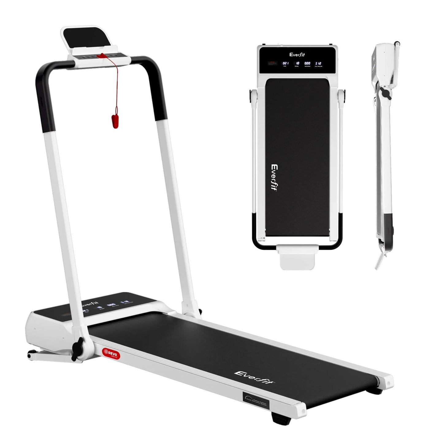 Everfit 3 in 1 Walking Pad Treadmill 20% Auto Incline Under Desk Foldable Treadmills for Home With 40cm Wide Belt White - Image 3