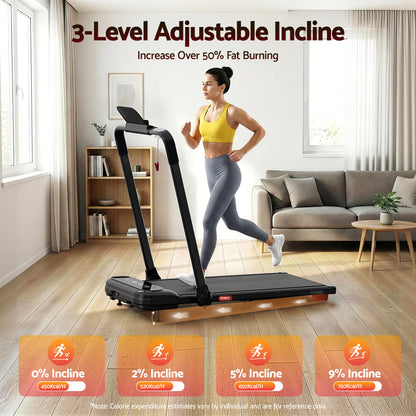 Everfit Treadmill Electric Walking Pad with Incline Foldable for Home Gym Black - Image 4