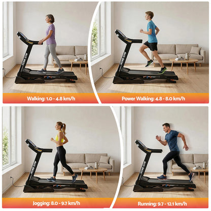 Everfit Treadmill Electric Auto Incline Home Gym Fitness Exercise Machine 480mm - Image 7