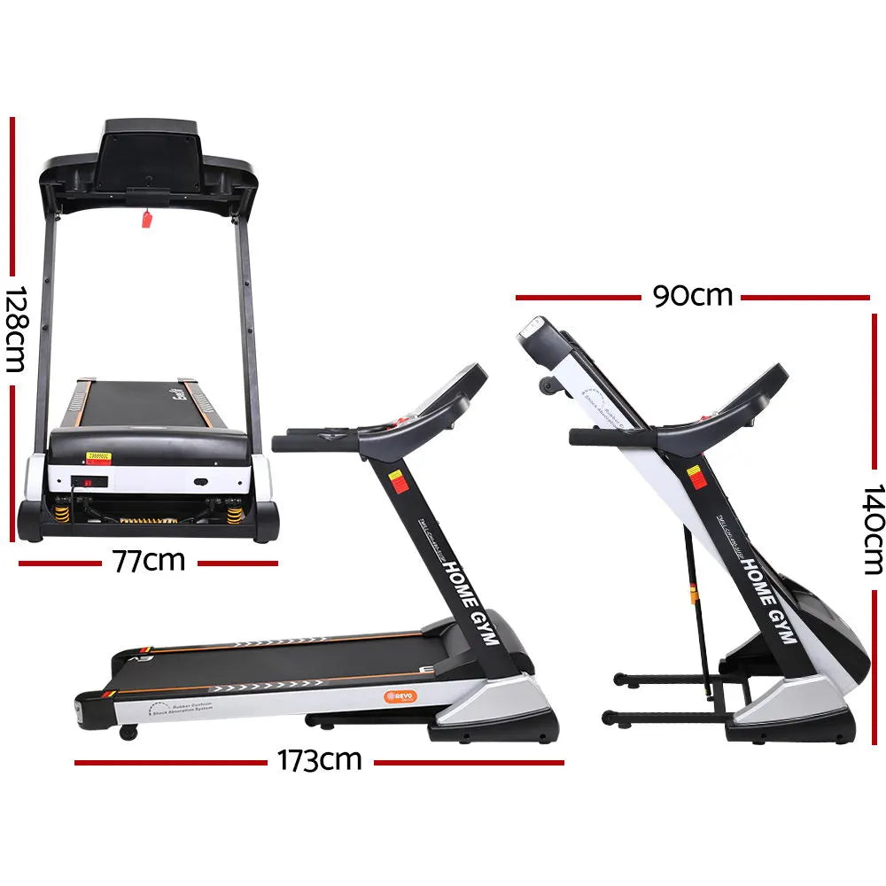 Everfit Treadmill Electric Auto Incline Spring Home Gym Fitness Exercise 480mm - Image 2