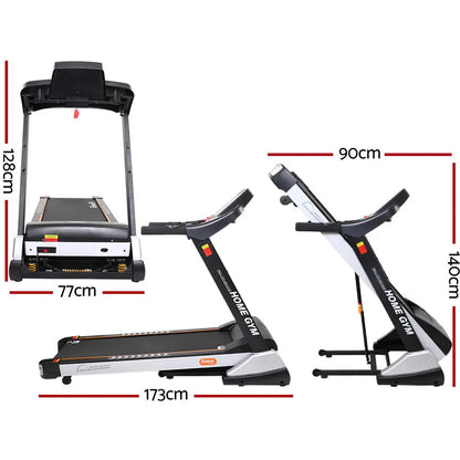 Everfit Treadmill Electric Auto Incline Spring Home Gym Fitness Exercise 480mm - Image 2