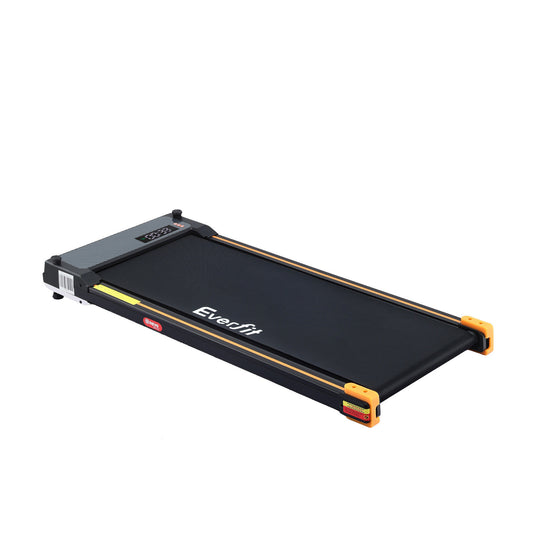 Everfit 2 Side Walking Pad Treadmill with Massage Function Fitness 380mm Black - Image 2