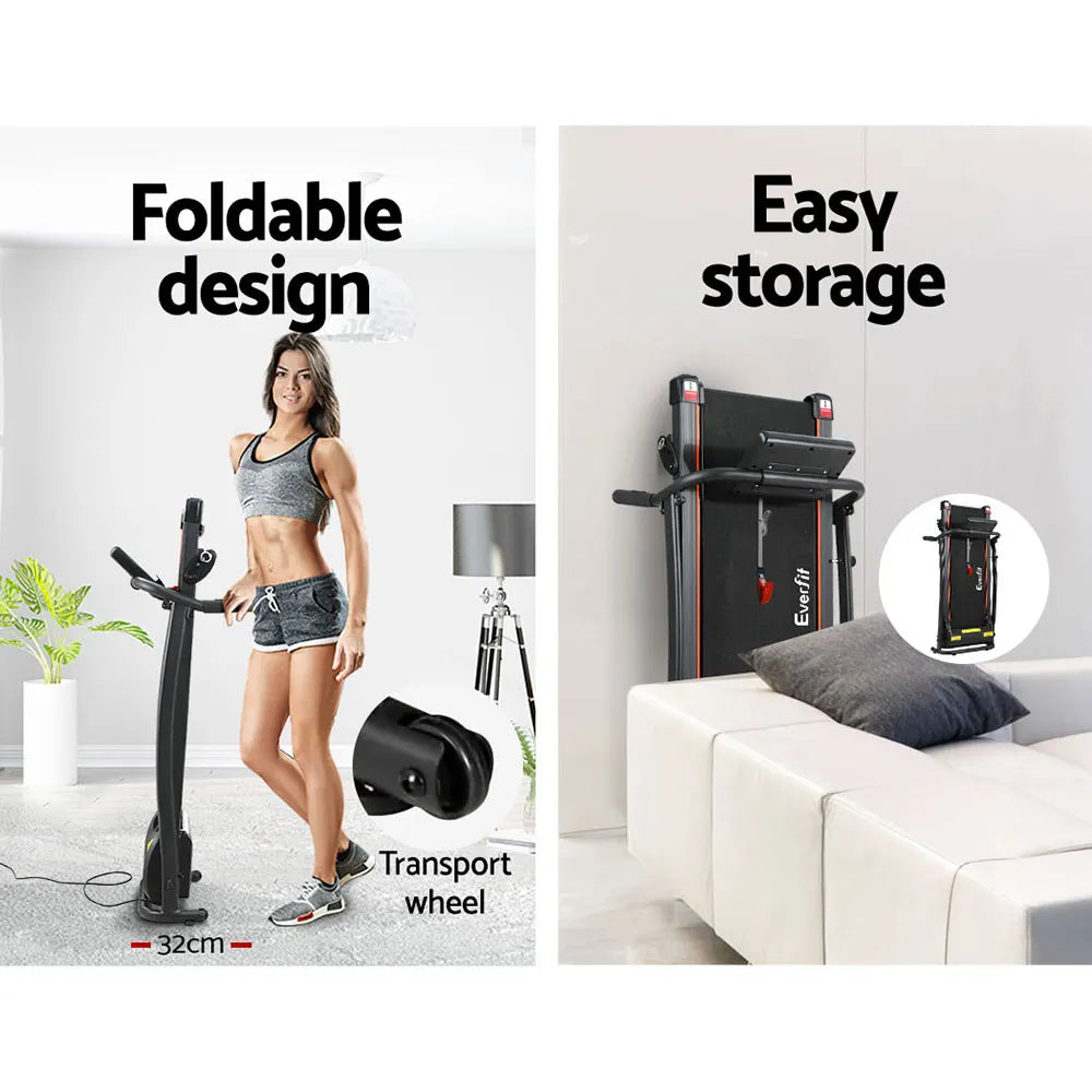 Everfit Treadmill Electric Home Gym Fitness Exercise Machine Foldable 370mm - Image 6