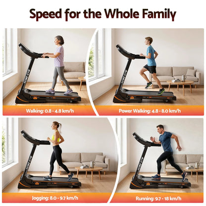 Everfit Treadmill Electric Home Gym Fitness Exercise Machine Hydraulic 420mm - Image 5