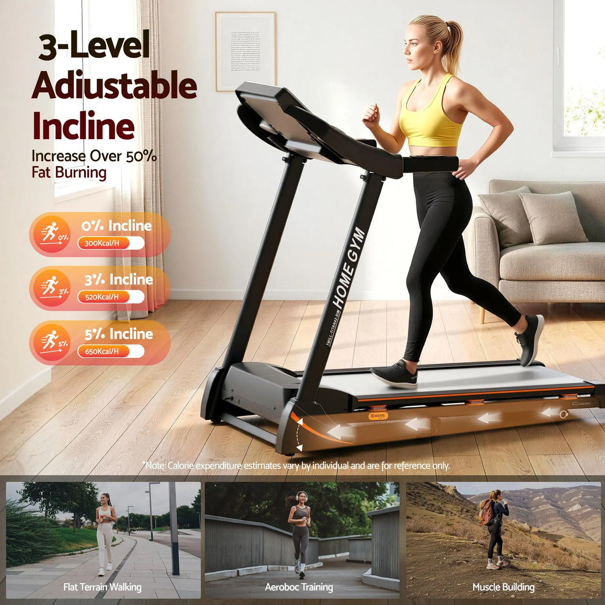 Everfit Treadmill Electric Home Gym Fitness Exercise Machine Hydraulic 420mm - Image 8