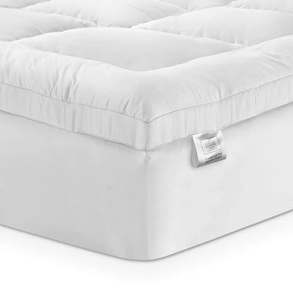 Giselle Bedding 5cm Bamboo Pillowtop Mattress Topper 1000GSM Mattress Pad for Back Pain Relief Washable Breathable Protector with 45cm Deep Pocket Double - Image 7