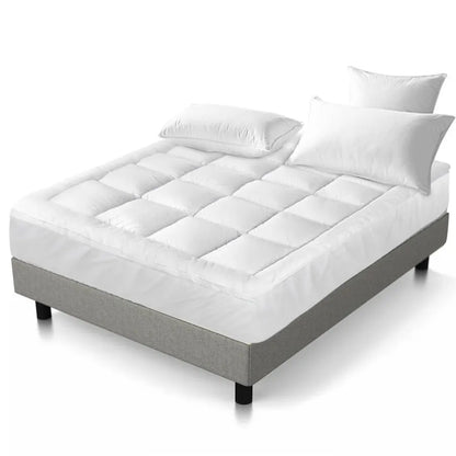 Giselle Bedding 5cm Bamboo Pillowtop Mattress Topper 1000GSM Mattress Pad for Back Pain Relief Washable Breathable Protector with 45cm Deep Pocket King Single - Image 8