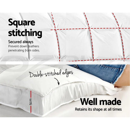 Giselle Bedding 5cm Bamboo Pillowtop Mattress Topper 1000GSM Mattress Pad for Back Pain Relief Washable Breathable Protector with 45cm Deep Pocket Single - Image 5