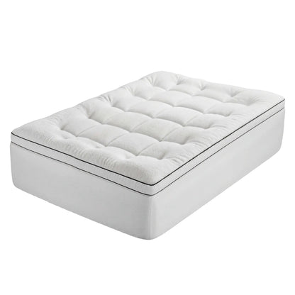 Giselle Bedding Double Mattress Topper 5cm Coral Fleece - Image 2
