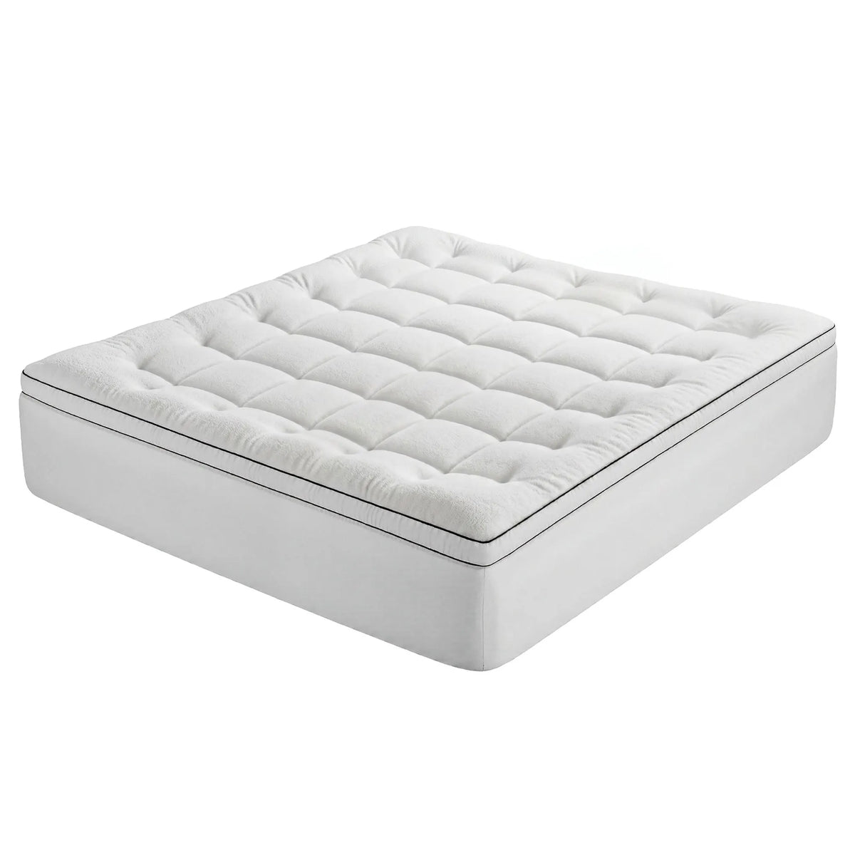 Giselle Bedding King Mattress Topper 5cm Coral Fleece - Image 2