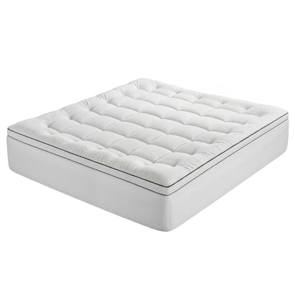 Giselle Bedding King Mattress Topper 5cm Coral Fleece - Image 2