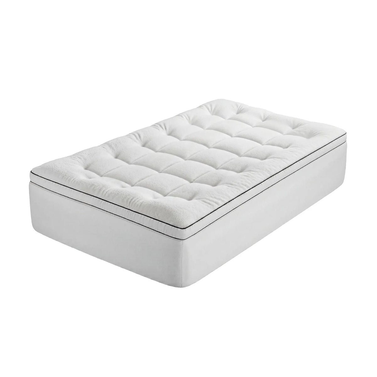 Giselle Bedding King Single Mattress Topper 5cm Coral Fleece - Image 2