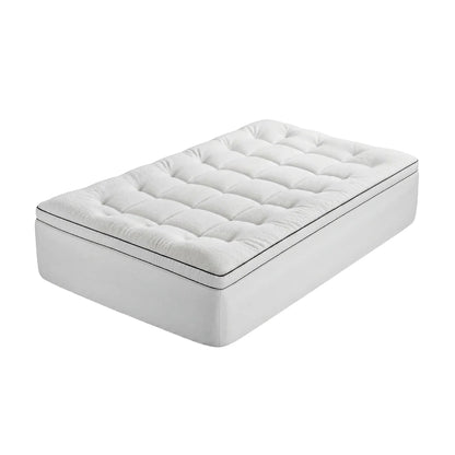 Giselle Bedding King Single Mattress Topper 5cm Coral Fleece - Image 2
