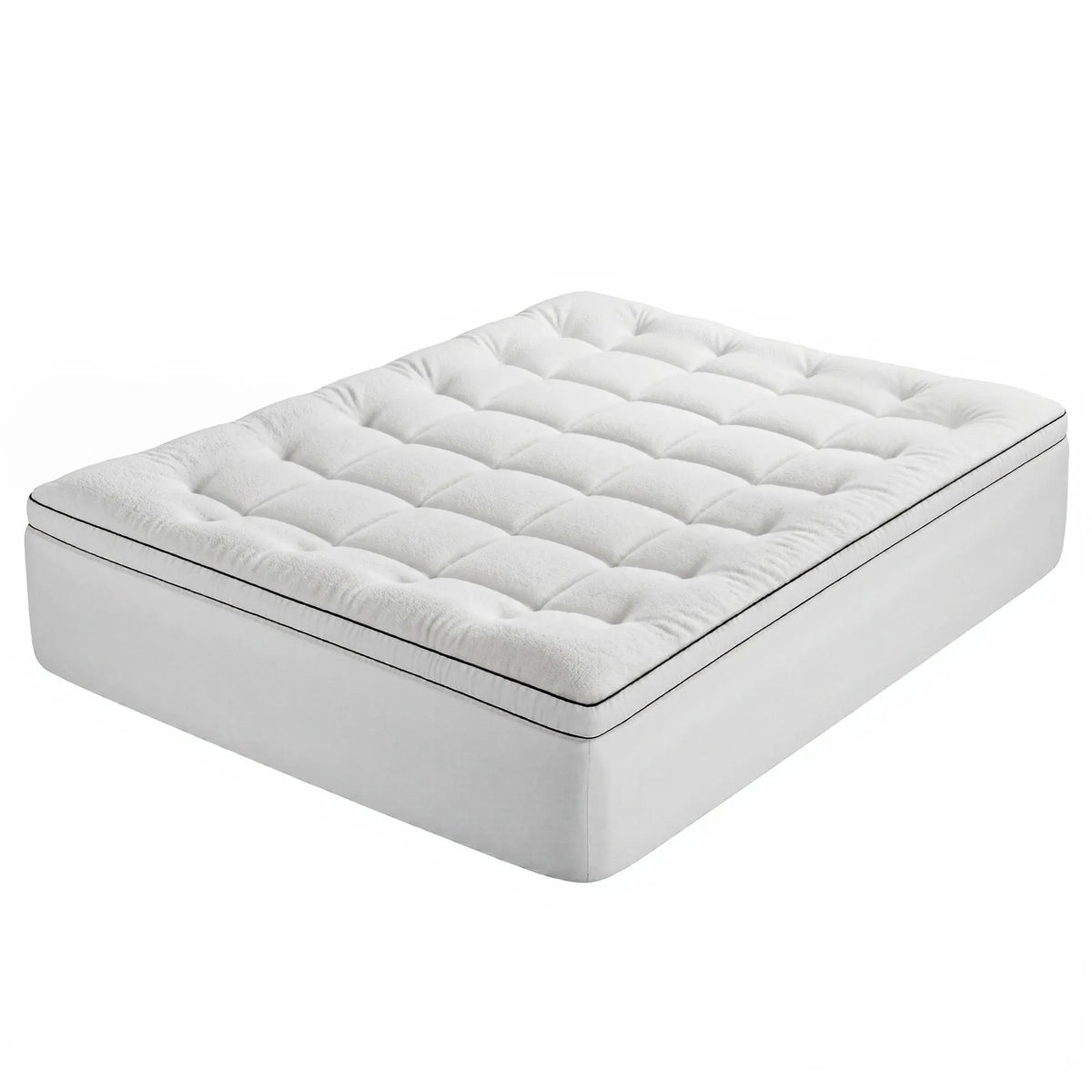 Giselle Bedding Queen Mattress Topper 5cm Coral Fleece - Image 2