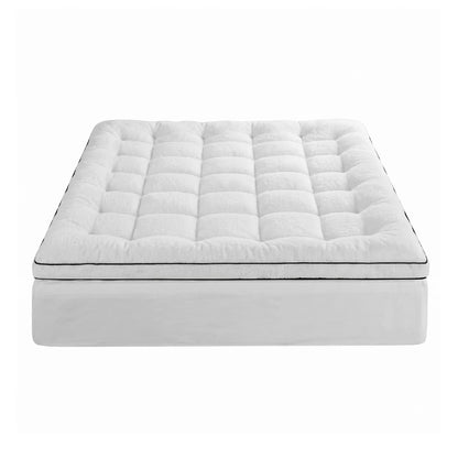 Giselle Bedding Queen Mattress Topper 5cm Coral Fleece - Image 4