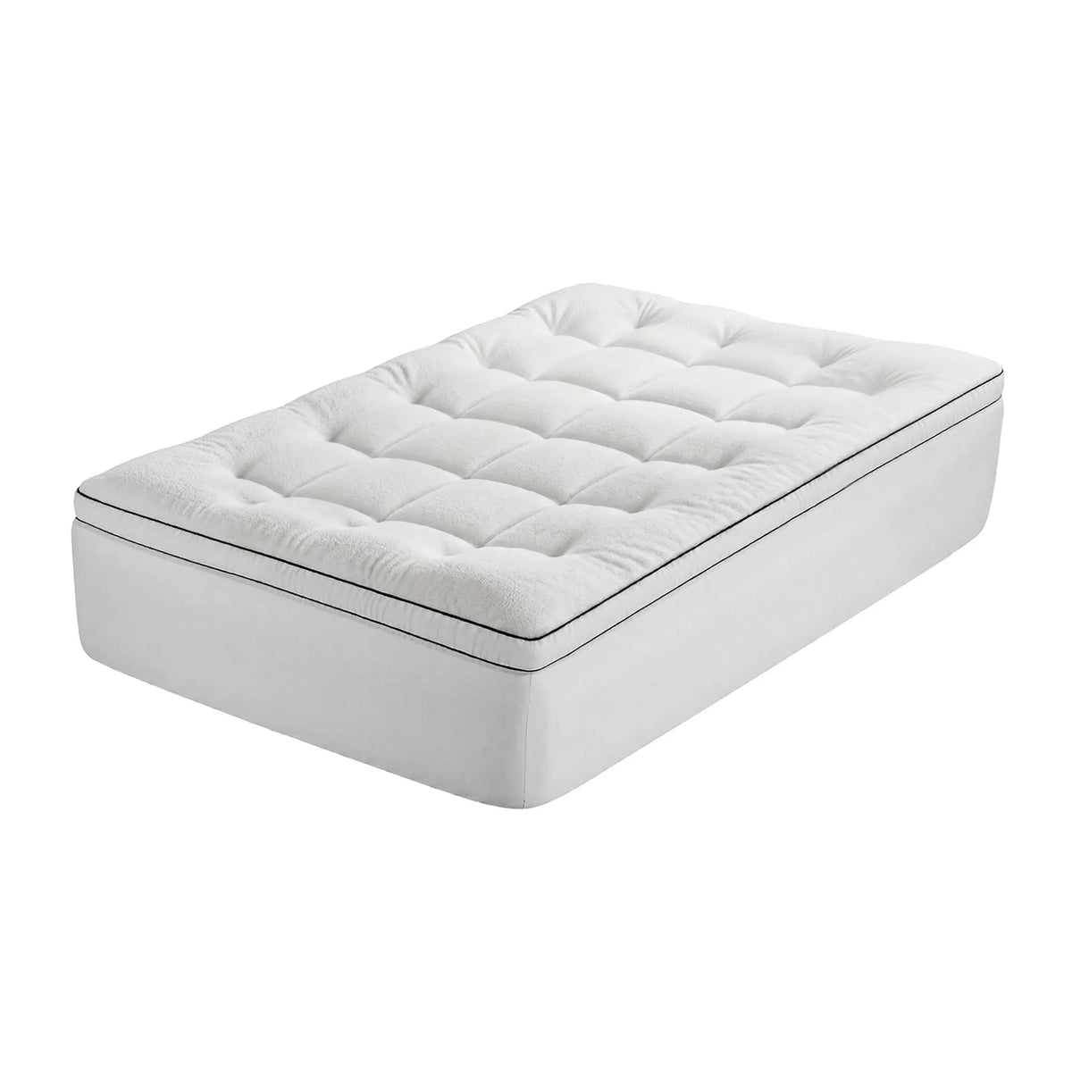 Giselle Bedding Single Mattress Topper 5cm Coral Fleece - Image 2