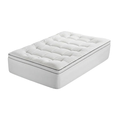 Giselle Bedding Single Mattress Topper 5cm Coral Fleece - Image 2