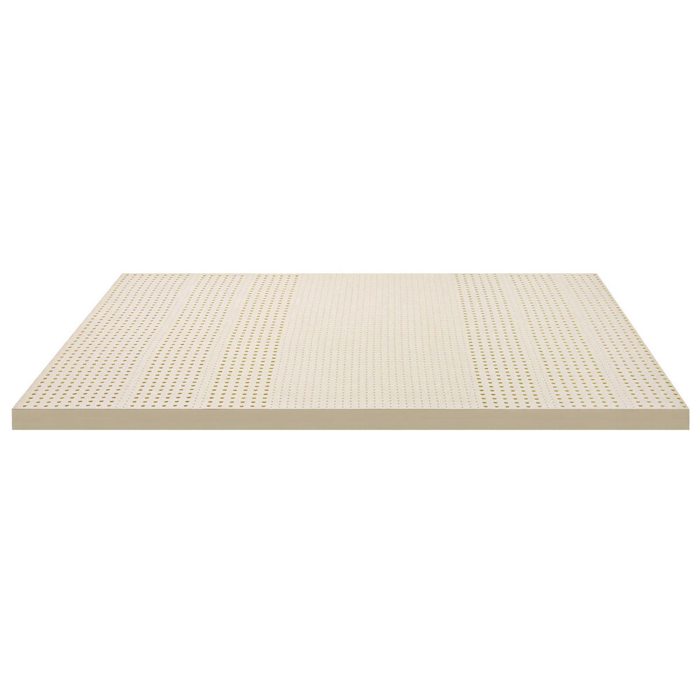 Giselle Bedding Latex Mattress Topper, 7.5cm Thick 7-Zone Pressure Relief Bed Pad with Washable Cover, Cooling Breathable Mat for Side Sleepers & Back Pain, Beige Double - Image 7