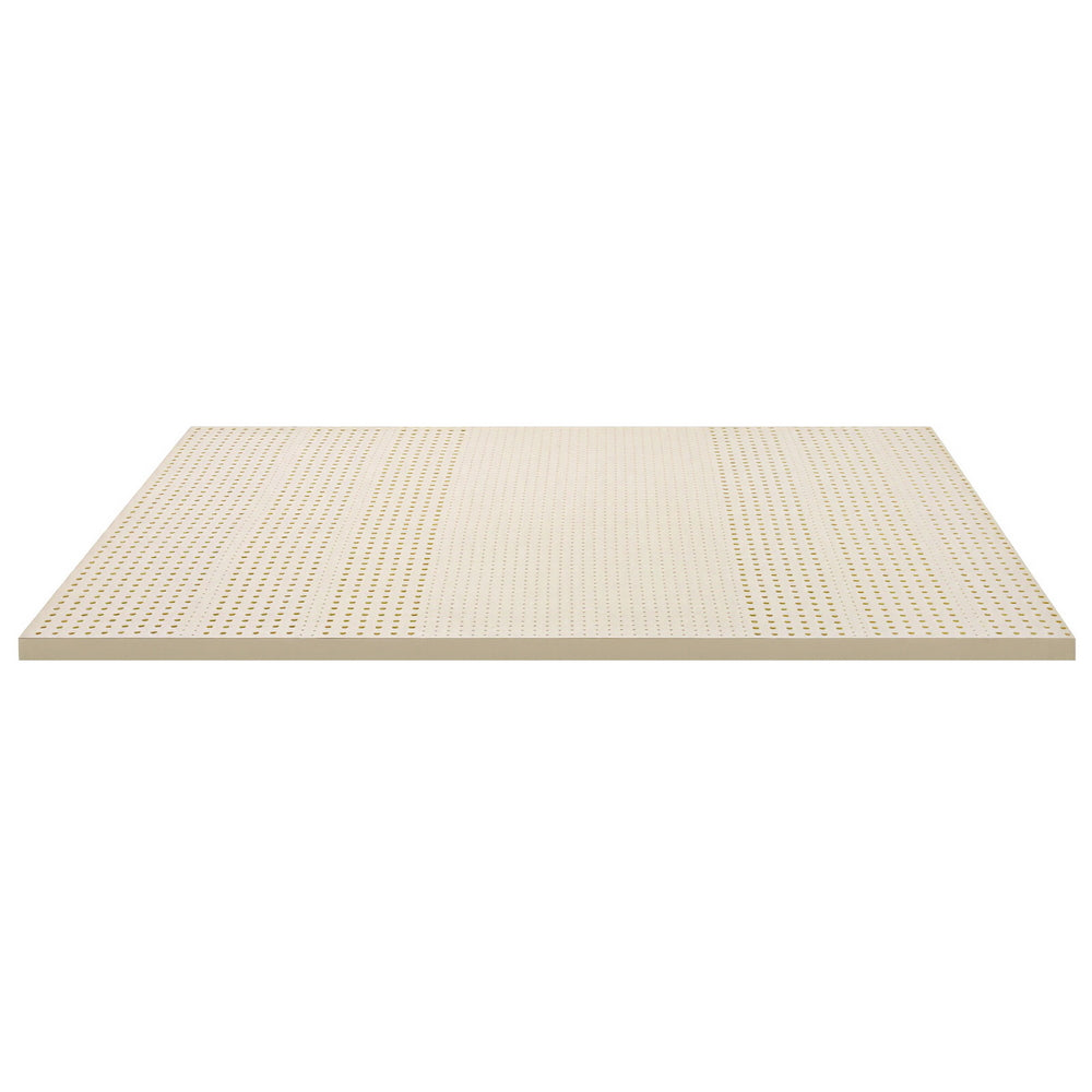 Giselle Bedding Latex Mattress Topper, 5cm Thick Cooling Bed Pad for Side Sleepers Pain Relief, 7 Zone Foldable Mat with Washable Cover for Guest Room Bedroom King - Image 3
