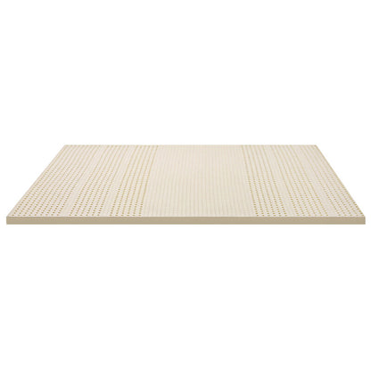 Giselle Bedding Latex Mattress Topper, 5cm Thick Cooling Bed Pad for Side Sleepers Pain Relief, 7 Zone Foldable Mat with Washable Cover for Guest Room Bedroom King - Image 3