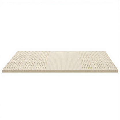 Giselle Bedding Latex Mattress Topper, 5cm Thick Cooling Bed Pad for Side Sleepers Pain Relief, 7 Zone Foldable Mat with Washable Cover for Guest Room Bedroom King Single - Image 7