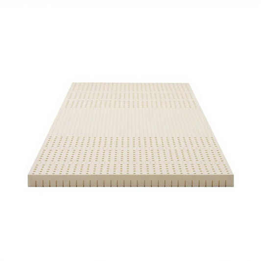 Giselle Bedding Latex Mattress Topper, 7.5cm Thick 7-Zone Pressure Relief Bed Pad with Washable Cover, Cooling Breathable Mat for Side Sleepers & Back Pain, Beige King Single