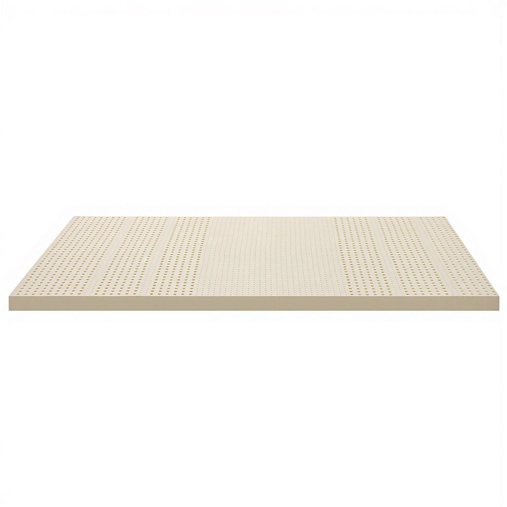 Giselle Bedding Latex Mattress Topper, 7.5cm Thick 7-Zone Pressure Relief Bed Pad with Washable Cover, Cooling Breathable Mat for Side Sleepers & Back Pain, Beige King Single - Image 7