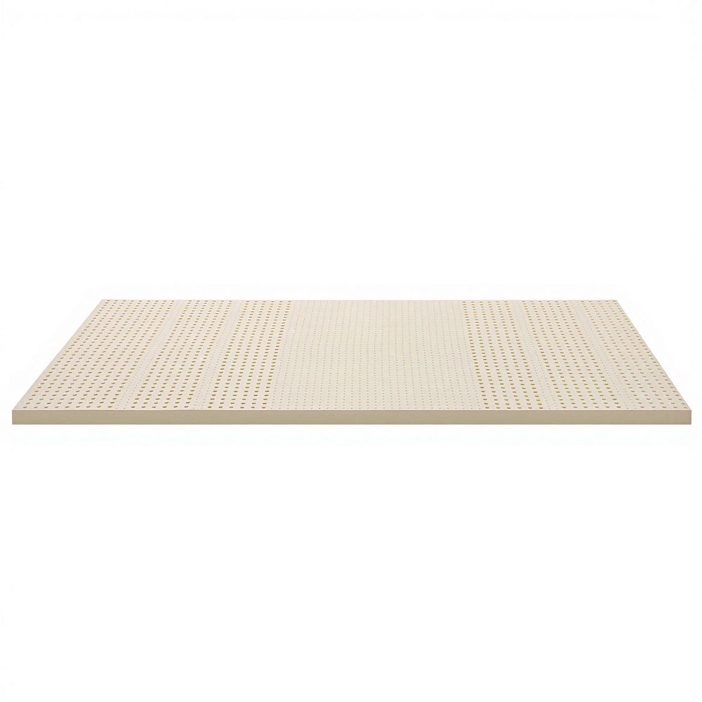 Giselle Bedding Latex Mattress Topper, 5cm Thick Cooling Bed Pad for Side Sleepers Pain Relief, 7 Zone Foldable Mat with Washable Cover for Guest Room Bedroom Single - Image 7
