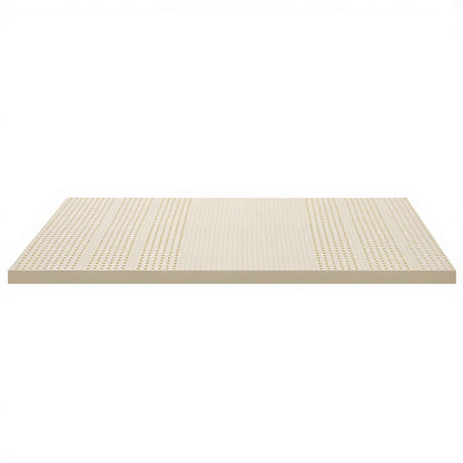 Giselle Bedding Latex Mattress Topper, 7.5cm Thick 7-Zone Pressure Relief Bed Pad with Washable Cover, Cooling Breathable Mat for Side Sleepers & Back Pain, Beige Single - Image 7