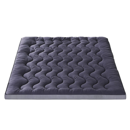 Giselle Bedding 5cm Pillowtop Topper Bamboo Polyester Blend Fibre Pad for Back Pain Relief Washable Overfilled Bed Protector 500GSM King - Image 3