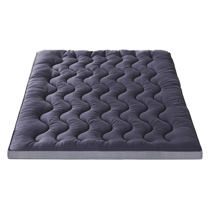 Giselle Bedding 5cm Pillowtop Topper Bamboo Polyester Blend Fibre Pad for Back Pain Relief Washable Overfilled Bed Protector 500GSM Queen - Image 3