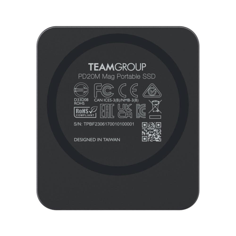 Team Group PD20M Mag 1TB Portable SSD Titanium Gray - Solid State Drives - USB - Image 3