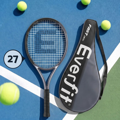 Everfit 27 Inch Tennis Racket Lightweight Racquet for Beginner Adult Players Black - Image 9