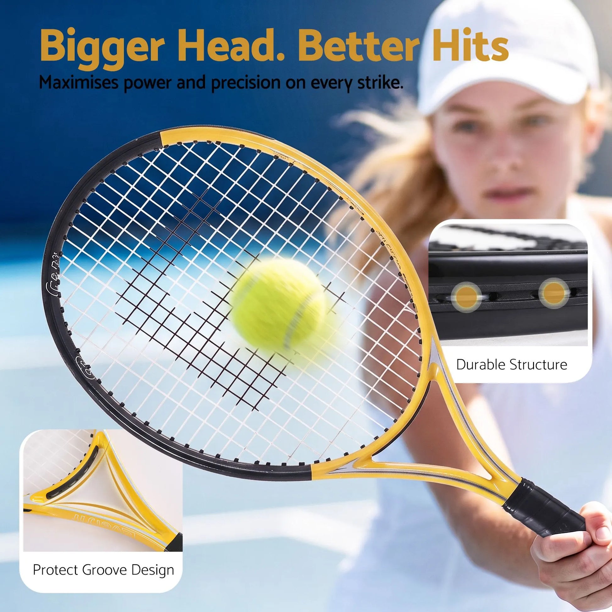 Everfit 27 Inch Tennis Racket Lightweight Racquet for Beginner Adult Players - Image 5