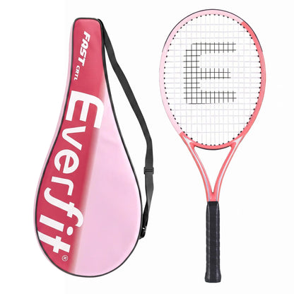 Everfit 27 Inch Tennis Racket Lightweight Racquet for Beginner Adult Players Pink