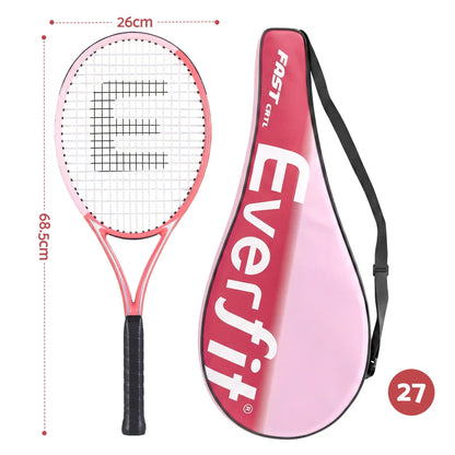 Everfit 27 Inch Tennis Racket Lightweight Racquet for Beginner Adult Players Pink - Image 2