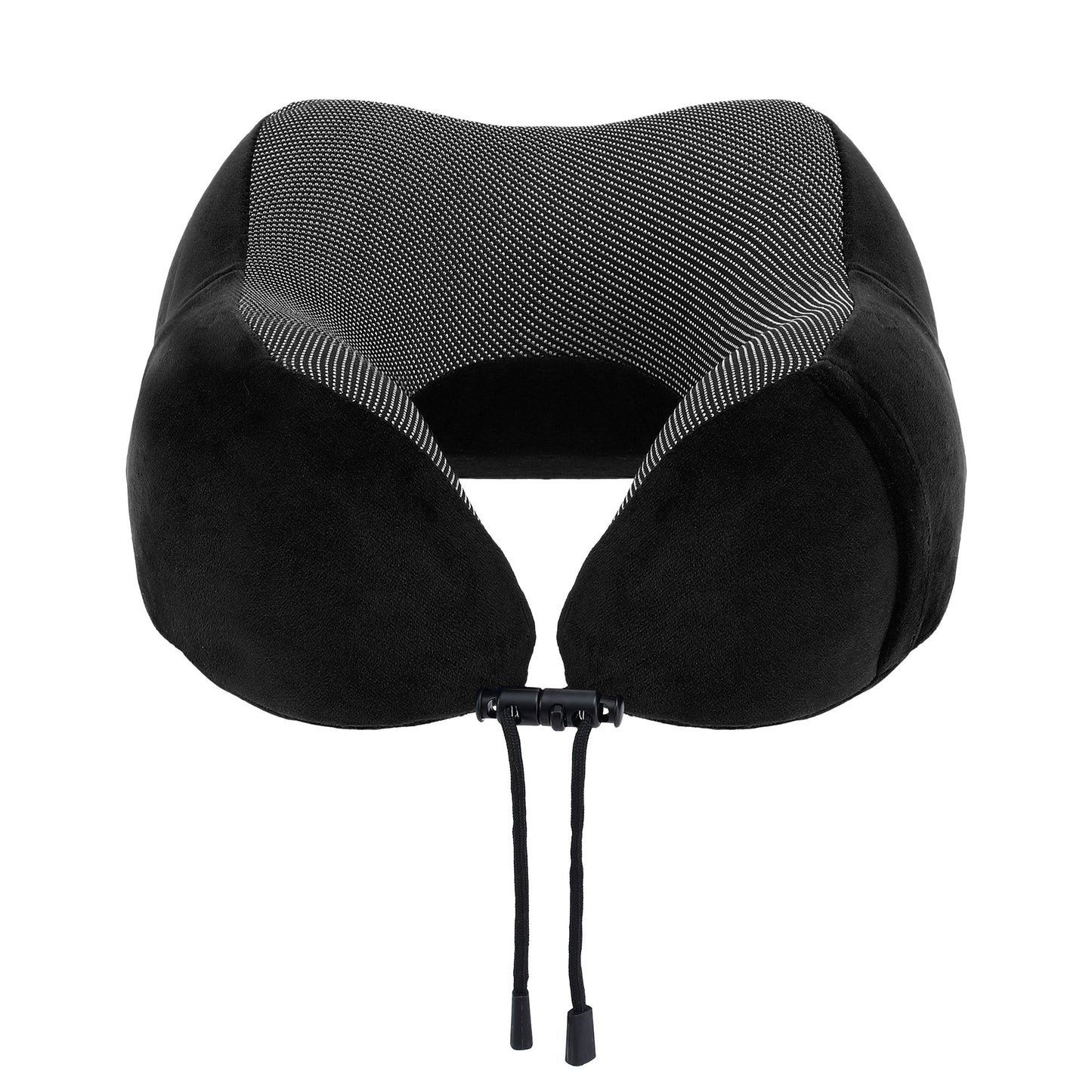 Wanderlite Travel Pillow for Airplanes Memory Foam Neck Pillows for Traveling, Soft & Washable Cover with Storage Bag, Portable Plane Accessories for Airplanes Offices Cars, Black - Image 3