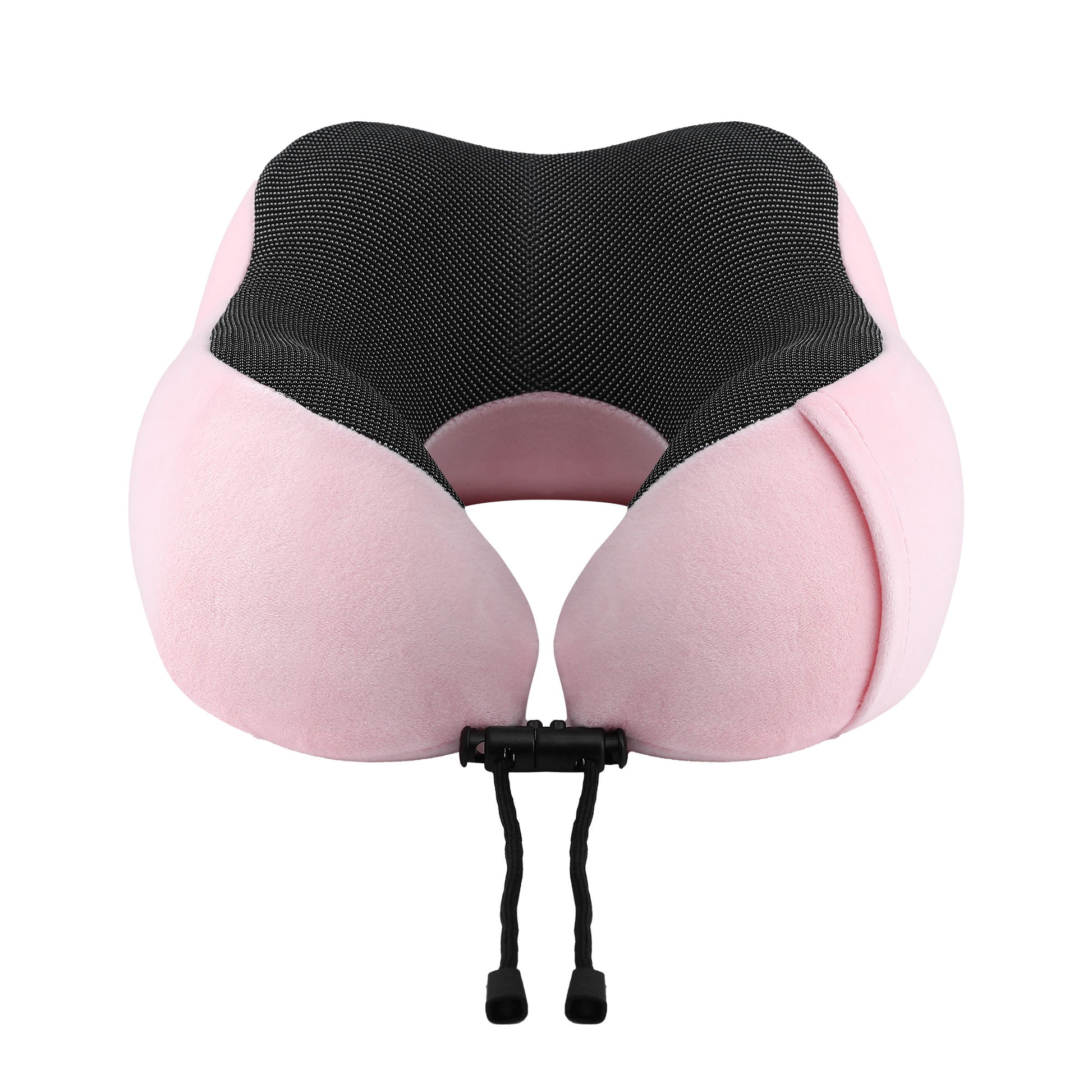 Wanderlite Travel Pillow for Airplanes Memory Foam Neck Pillows for Traveling, Soft & Washable Cover with Storage Bag, Portable Plane Accessories for Airplanes Offices Cars, Pink - Image 3