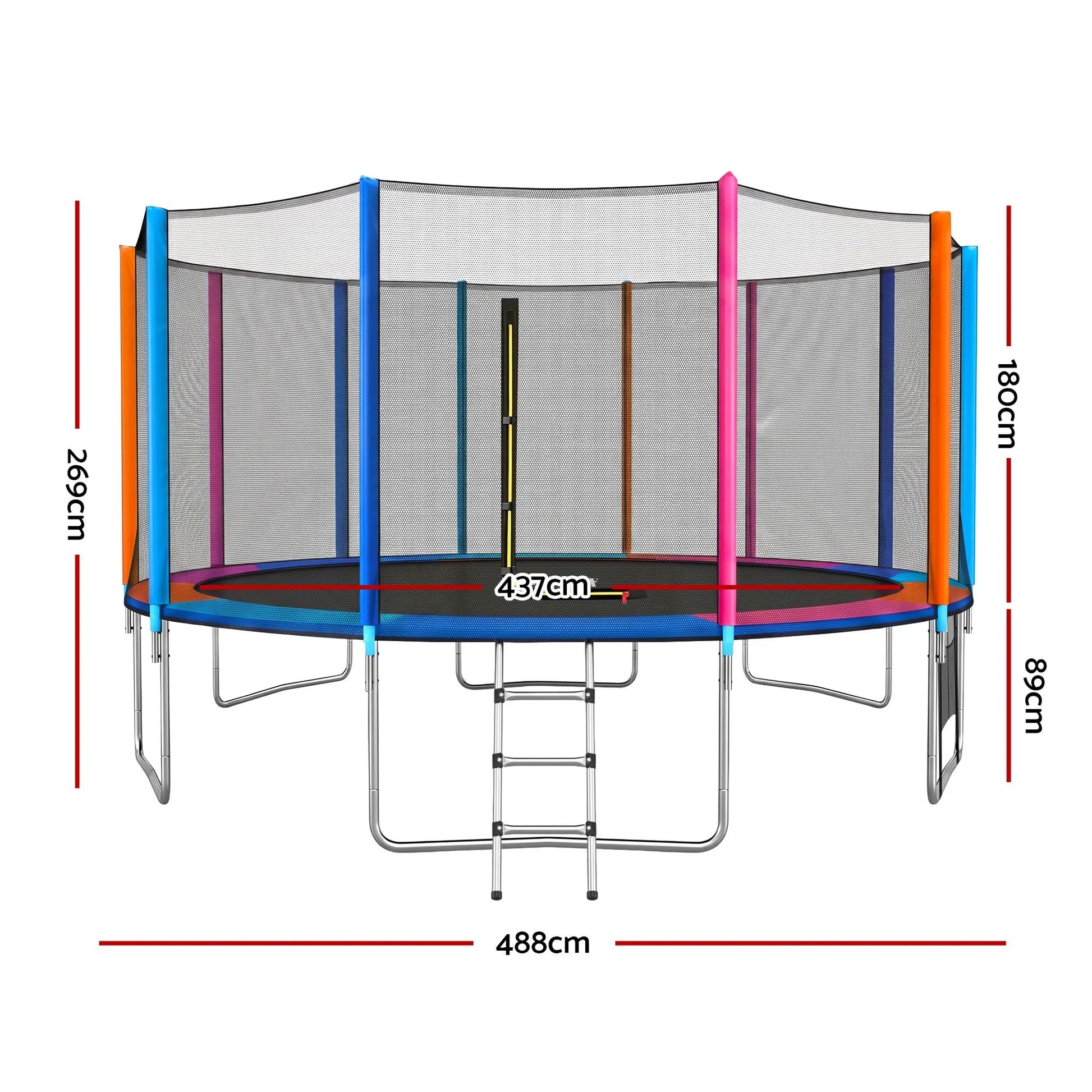 Everfit 16FT Kids Trampoline Rebounder with Enclosure Net Storage Bag - Image 2